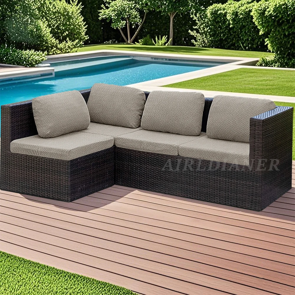 Sofa protective cover applied to sectional sofa