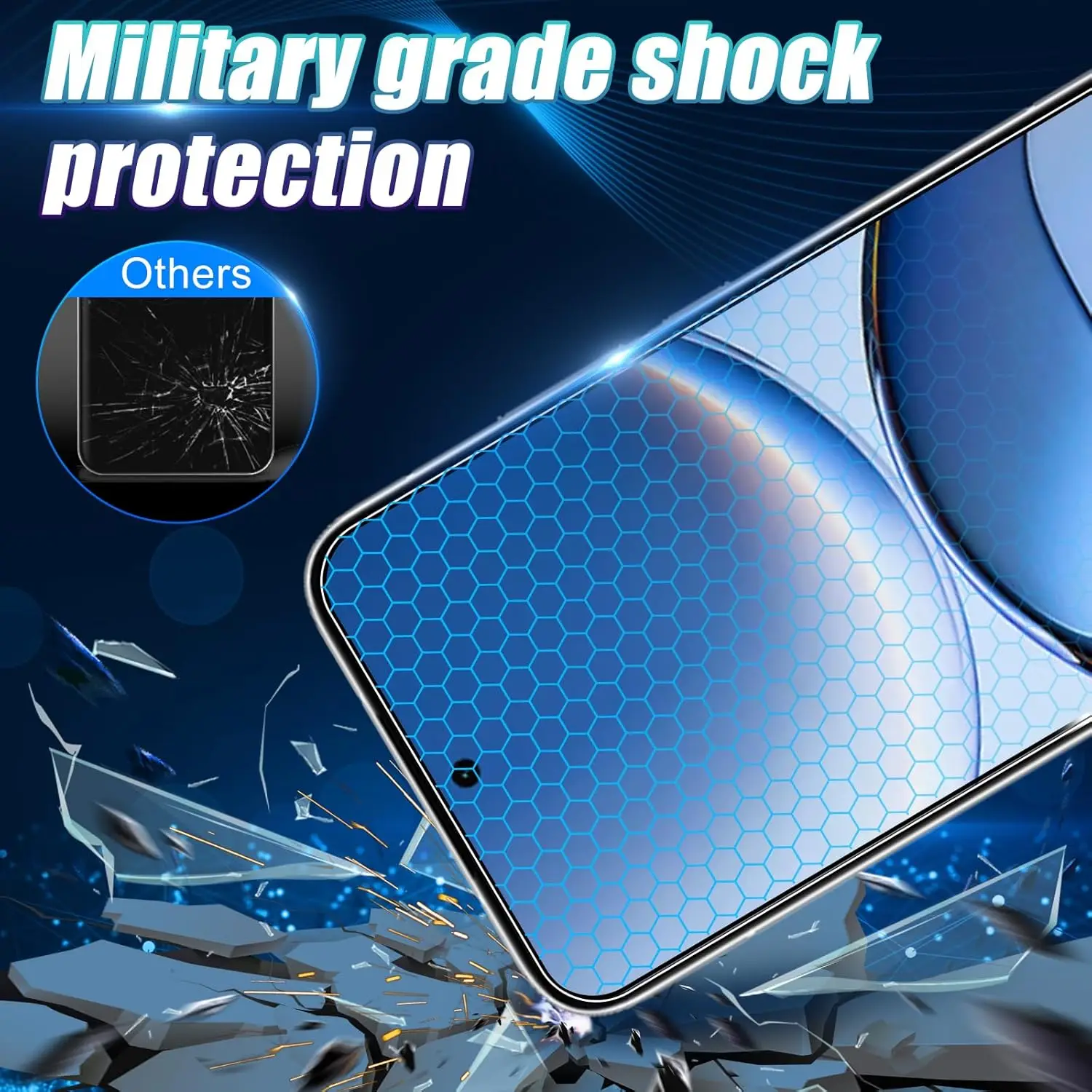 Ultra Tempered Glass Screen Protector - Flat 6.9 Inch, 1-4 Pack