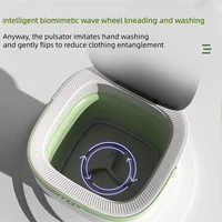 Mini Machine à laver pliante 12l, seau pour chaussettes, sous-vêtements, culottes, nettoyage, Portable, petite Machine à laver domestique de voyage 3