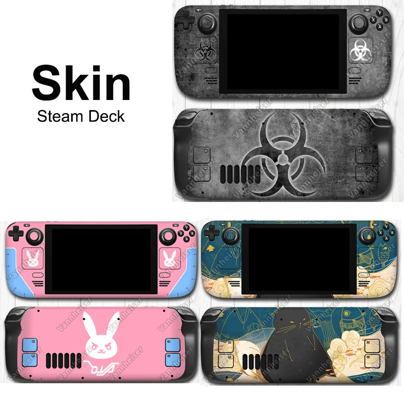Skin For Valve Steam Deck Hot Cute Anime Full Body Sticker Protect Soft Silcone Case Per Accessori In Vetro Temperato Steamdeck