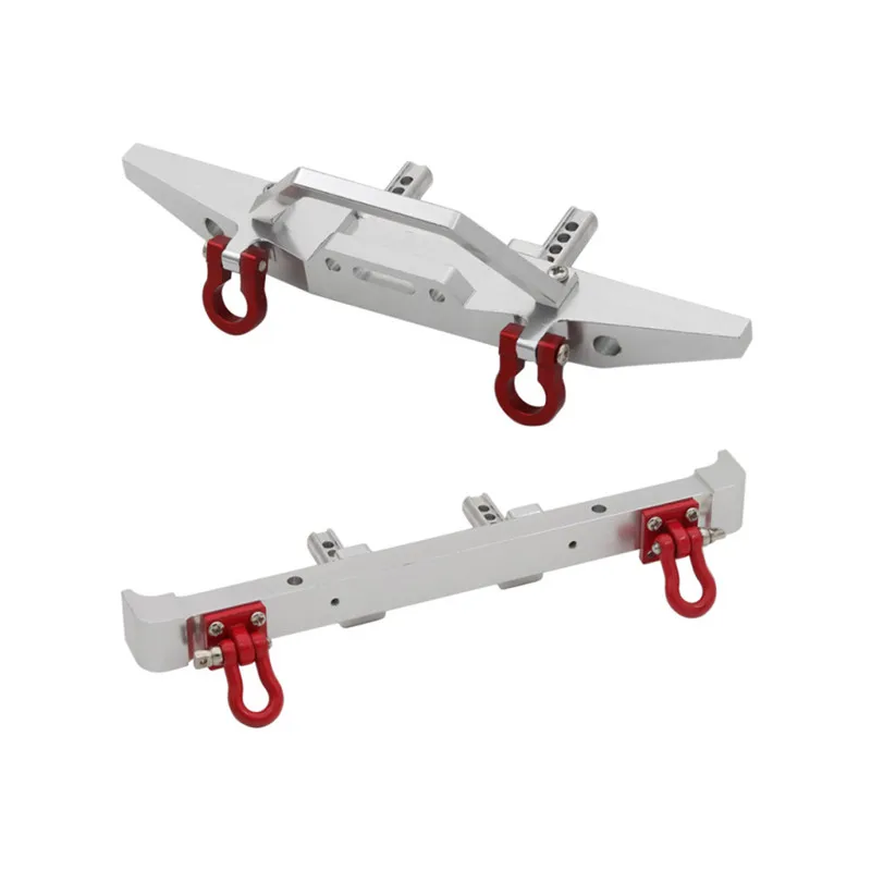 Suitable For MN Model 1/12 MN128 Wrangler RC Car Spare Parts Metal Upgrade Front And Rear Bumper Bumpers 4