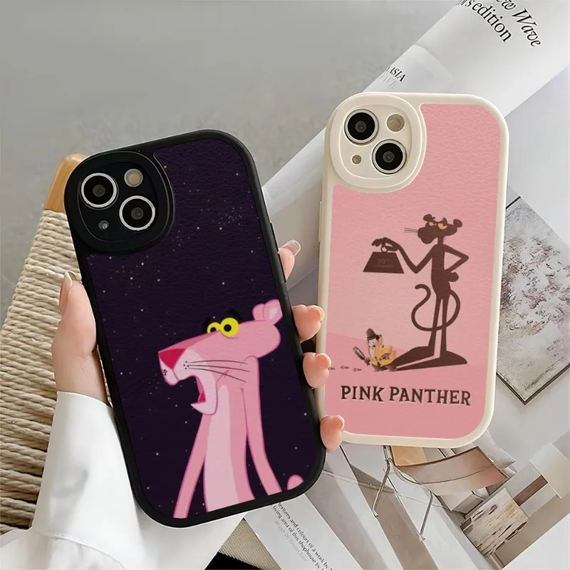 Pink Panther Cartoon Phone Case For Iphone 14 11 13 12 Pro Max Mini Xs