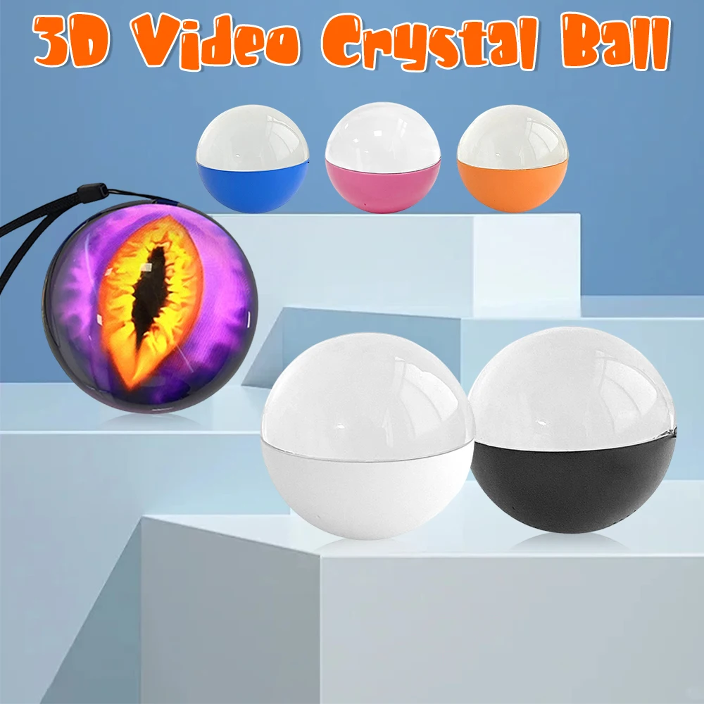 Sfera Di Memoria Digitale Da 7 Cm, Lettore Video E Foto 3D, Con Base E Cavo USB, Regalo Per Compleanni E Anniversari