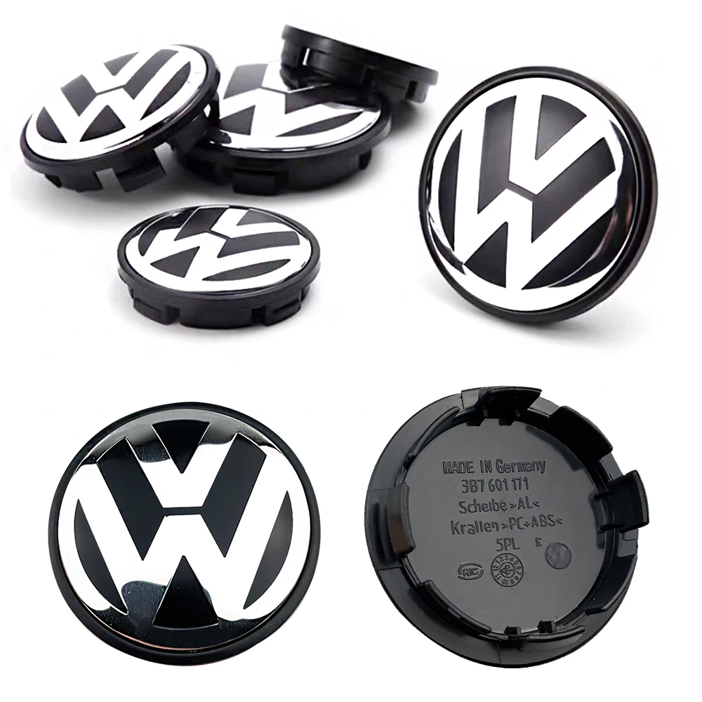 Tampa-central-da-roda-Volkswagen-4pcs-56mm-65mm-70mm-76mm-Calota-para ...
