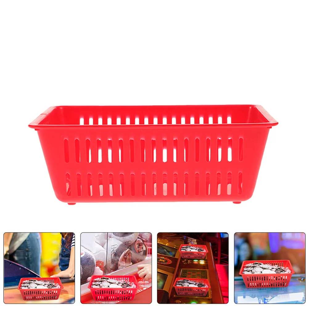 Coin Vending Basket Heavy Duty Display Holder Plastic Baskets Game Container Small Bins Coins Storage