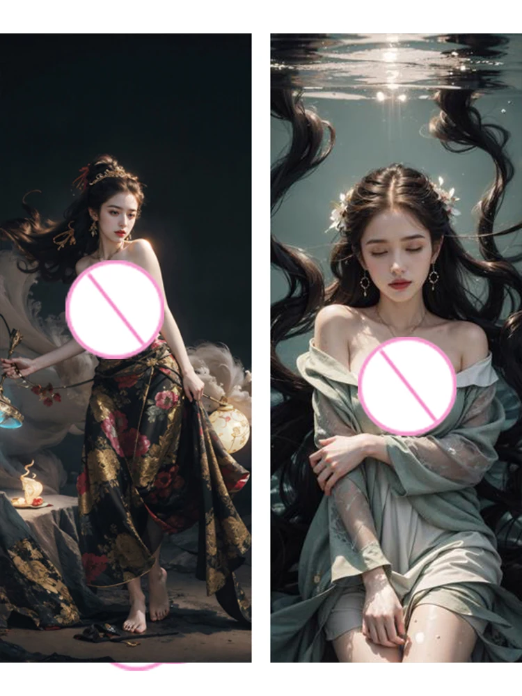 

Dakimakura anime дакимакура Наволочки для взрослых Dakimakura с двусторонним принтом для подводной девушки