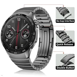 Sleek Stainless Steel Removable Wristband - Huawei GT5 46mm (Titanium Grey)