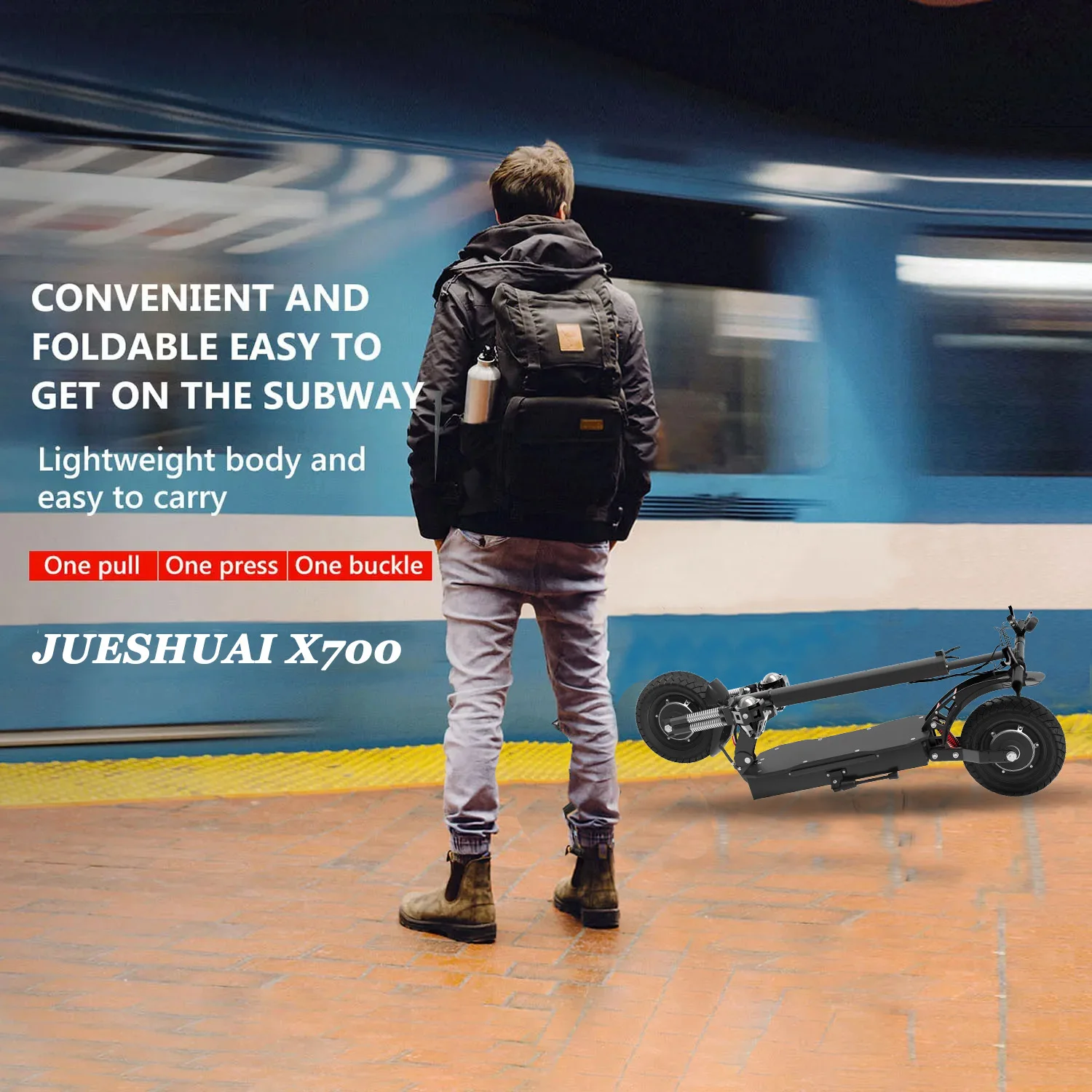 1600W/3200W Adults Electric Scooter 10" Tires 60-75 km/h 80km Range Folding and Portable electric scooter
