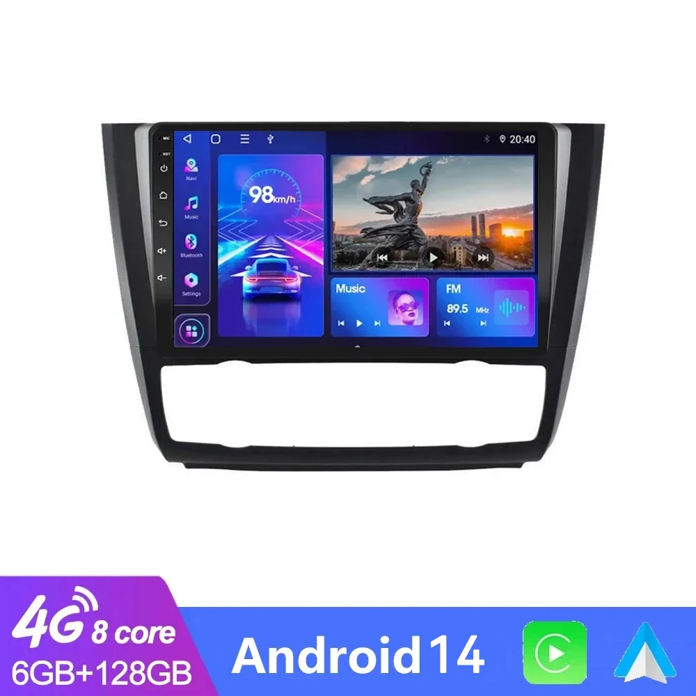 

Автомагнитола на Android 14 для BMW 1 серии E88 E82 E81 E87 2004 -2011 2012, мультимедийный видеоплеер с GPS-навигацией для Carplay