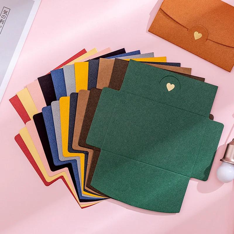 Small Greeting Card Envelope 10.5*7CM 10 Pcs/lot Love Pearlescent Paper Mini Envelopes mini envelopes