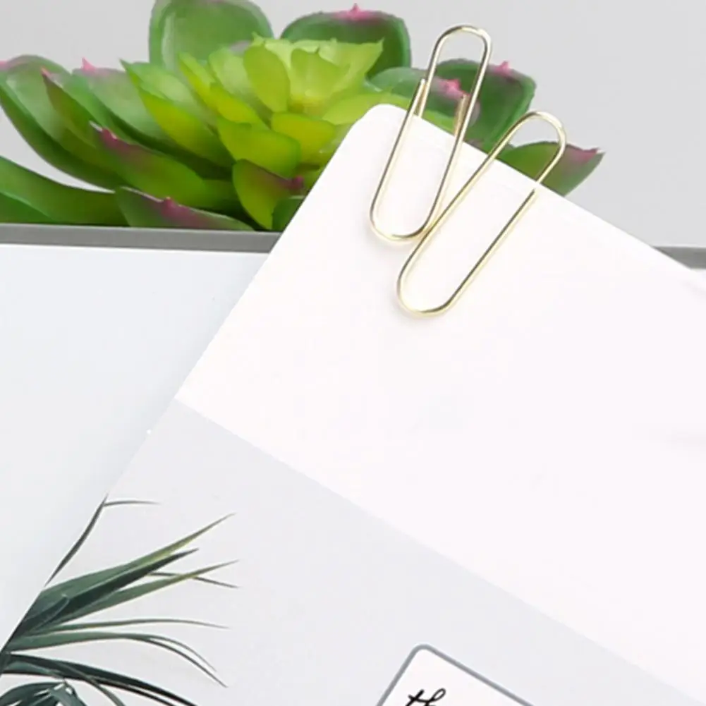 Transparent Paper Clip Holder Magnetic Paper Clip Holder Stylish Round Desktop Organizer with 100 Clips for Office Supplies