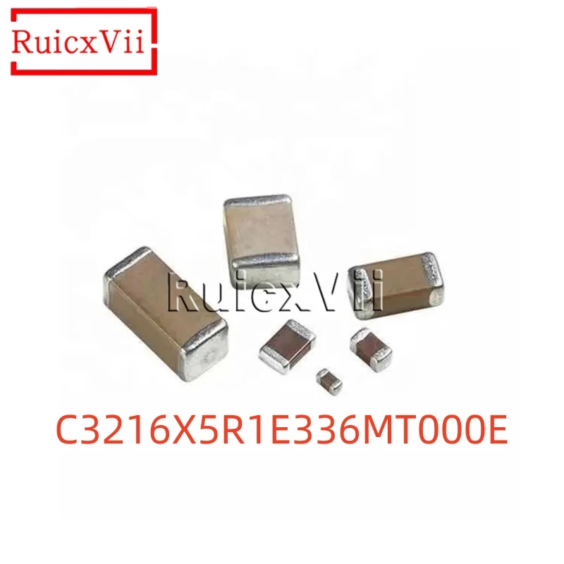 

10~100pcs/Lot 1206 33uF 25V SMD Capacitor 3216 336M X5R 20% C3216X5R1E336MT000E