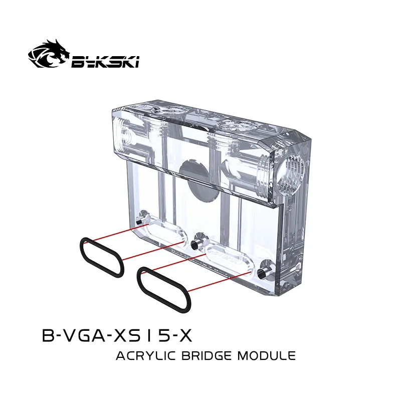 Bykski em Forma de l Ponte Módulo para Gpu Bloco de Água Acrílico Multifuncional Mudança de Direção Superior-lado B-vga-xs15-x - Imagem 5