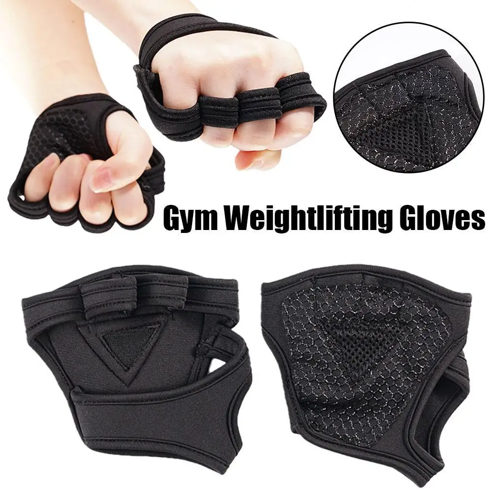 

1 Pairs Weightlifting Training Gloves For Men Women Fitness Sports Body Building Gymnastics Gym Hand Wrist Palm Protector