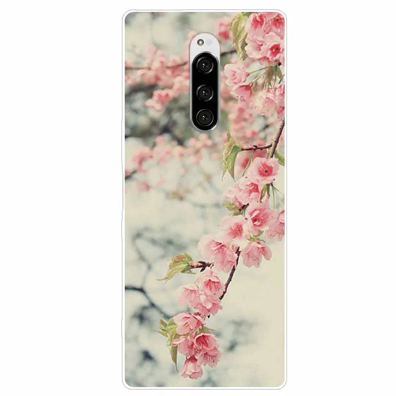Cute Fashion Clear Soft TPU Phone Cover with Floral Design
