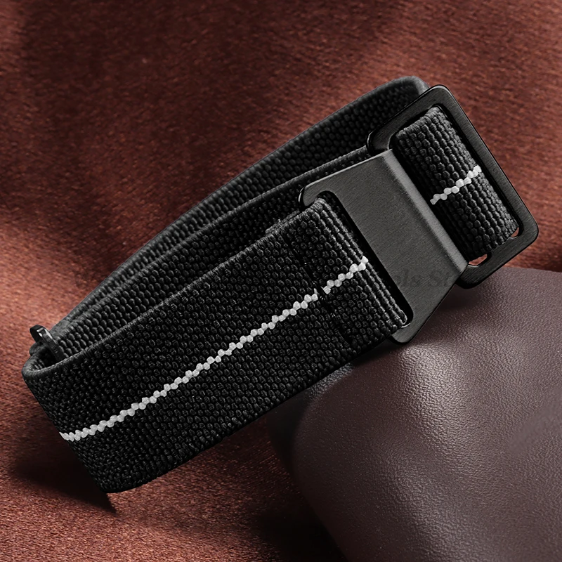 Army Green Elastic Nylon Sport Watchband Bracelet