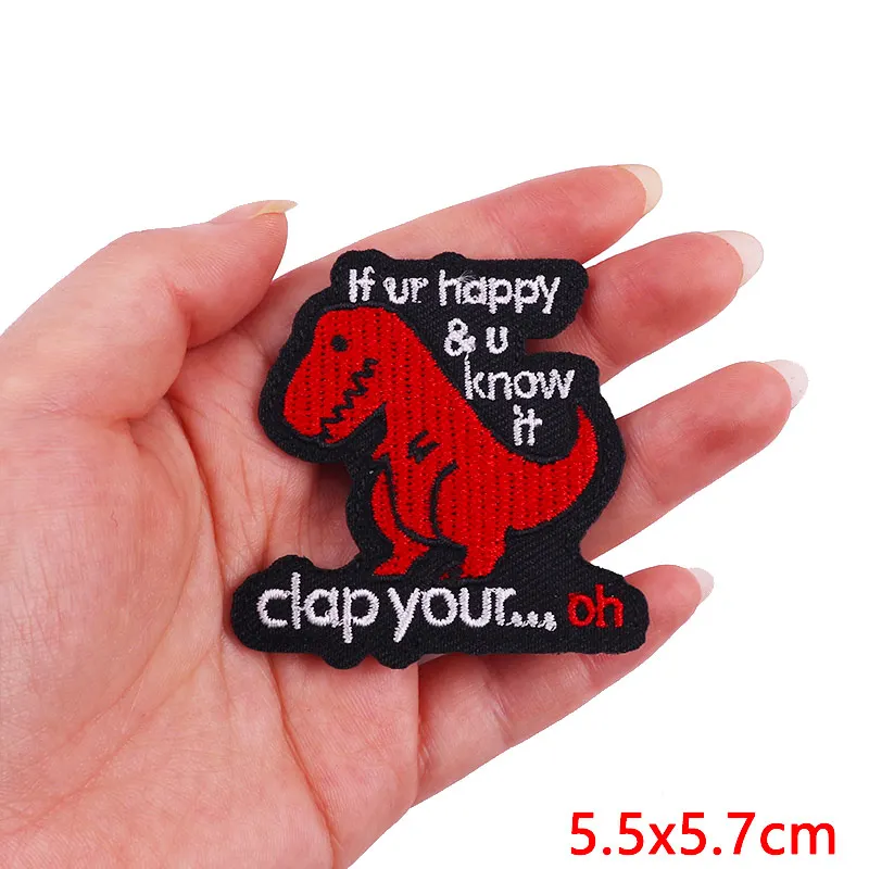Tier Frosch Ente Katze bestickte Patches für Kleidung thermoadhäsive Patches DIY Eisen auf Patches auf Kleidung Aufkleber Jacke Abzeichen – Detail 20