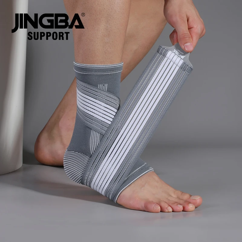 

JINGBA SUPPORT 1 PCS Ankle Support For Fitness Sport Compression Ankle Brace Protection Tobillera Deportiva Drop Shipping