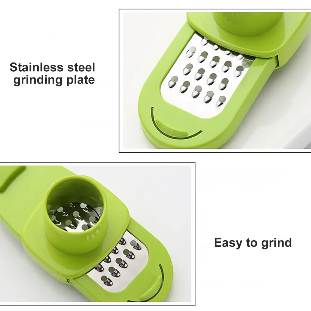 Description Picture 6 of item1PCS Garlic Crusher Press Multi-Functional Manual Ginger Garlic Grinding Grater Cutter Garlic Peeler Kitchen Tools Gadgets