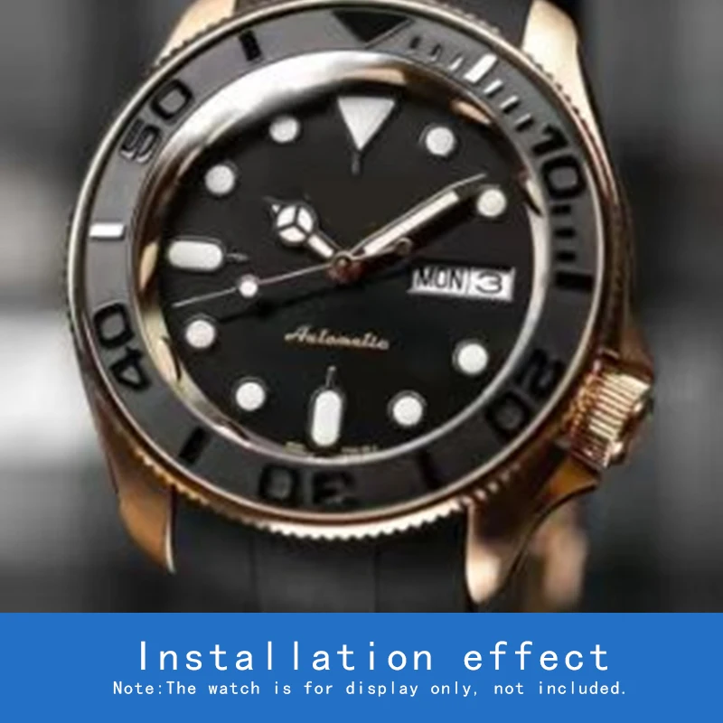 304 Stainless Steel Watch Chapter Ring Silver Gold Black For Seiko