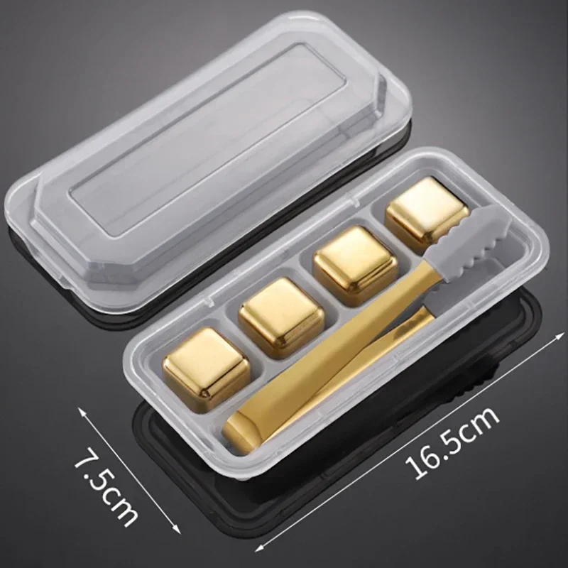 Reusable Whiskey Stones Stainless Steel Ice Cubes Quick-Freeze Wine Cooler Food Grade Metal Pellets Beer Cooler Bar Accessories image 35