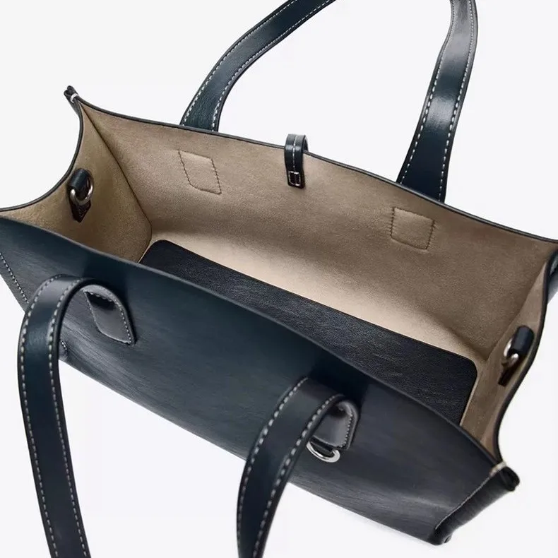 2025 New niche retro color-blocking hand-held bag stylish crossbody canvas PU small square single-shoulder  Tote Bag