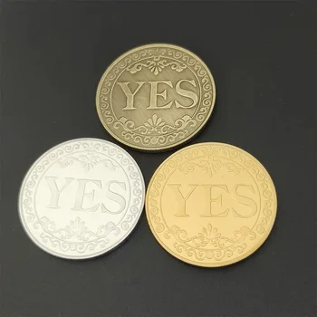 1/2/3/4 pezzi Moneta Commemorativa in Bronzo "Sì o No", Monete Souvenir Non Monetarie, Accessorio per Giochi, Monete da Collezione, Artigianato