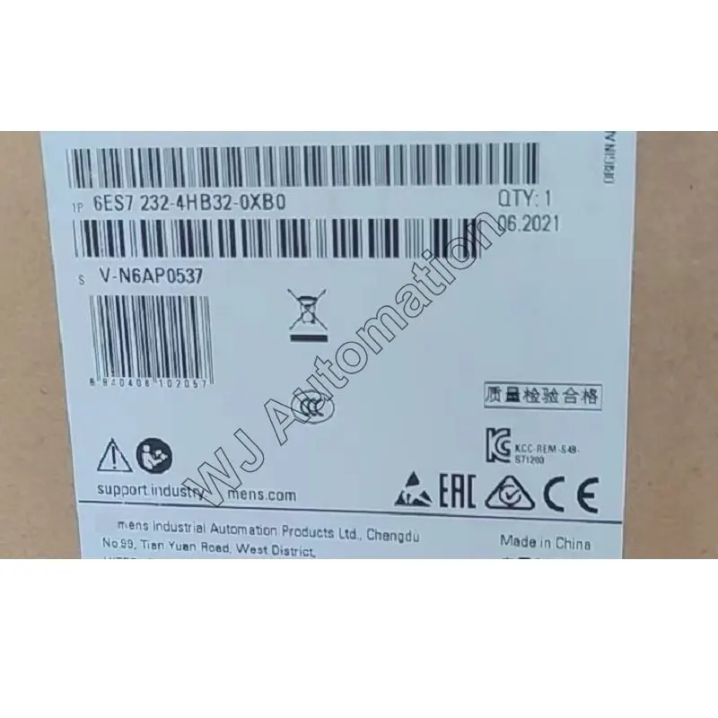 

Plc 6ES7232-4HB32-0XB0 S7-1200 SM 1232 6es7232-4hb32-0xb0 Analog Output Model