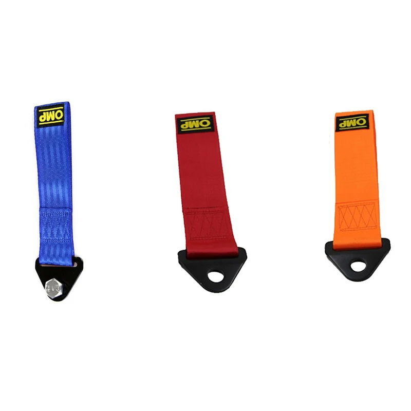 1pc 26cm High Strength Nylon Tow Strap Universal Car Racing Tow Ropes