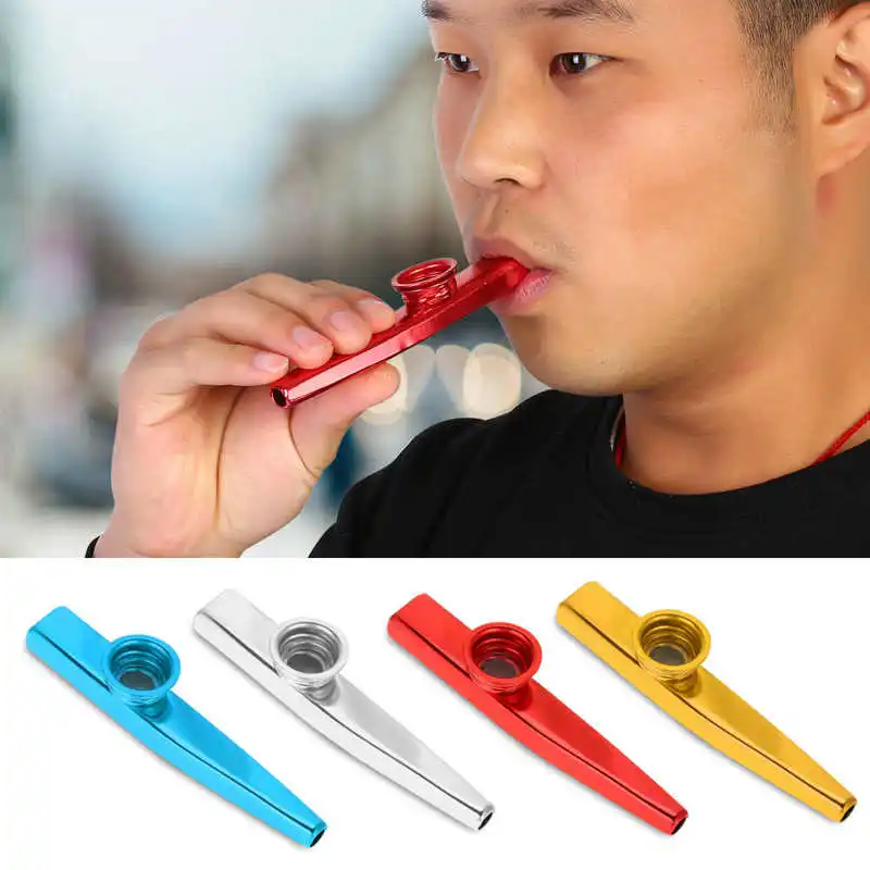 Durable Metal Kazoo Flute Mouth Music Instrument Accessory Children