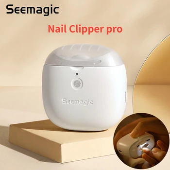 Youpin Seemagic 전기 자동 손톱깎이 프로, 터치 스타트, 적외선 보호, LED 라이트 트리머, 커터 헤드 도구