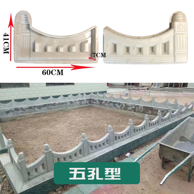 Műanyag Formák Fali Beton Gipszkerti Ház Csempe Kő Penészcement Tégla Készítő Penész 69*49Cm - Image 6