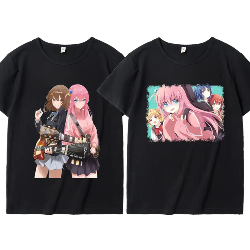 

Lonely Rock Cosplay T-shirt Anime Goto Ichiri Same Short-sleeved Secondary Print Clothes Harajuku Girls Clothing Women's Y2k Top