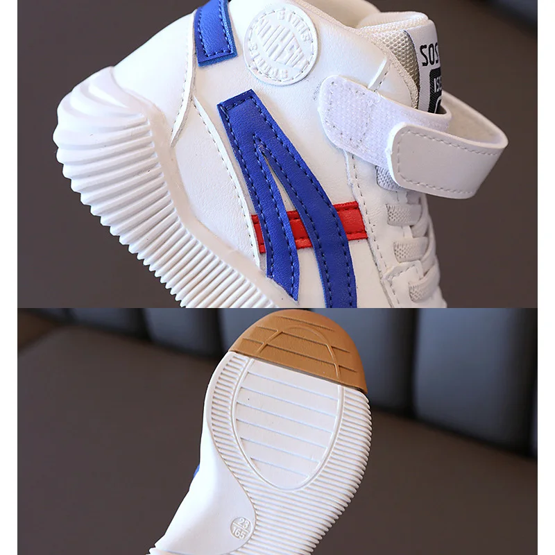 Children\'s Sneakers Girls\' Spring Autumn Middle Upper Small White Shoes Boys\' Basketball Shoes Baby Shoes
