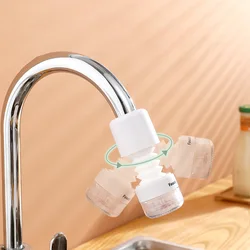 360° Rotatable Kitchen Faucet Extender Household Adjustable Splash-Proof Water Filter Shower Head Sprayer Faucet Filter Supplies