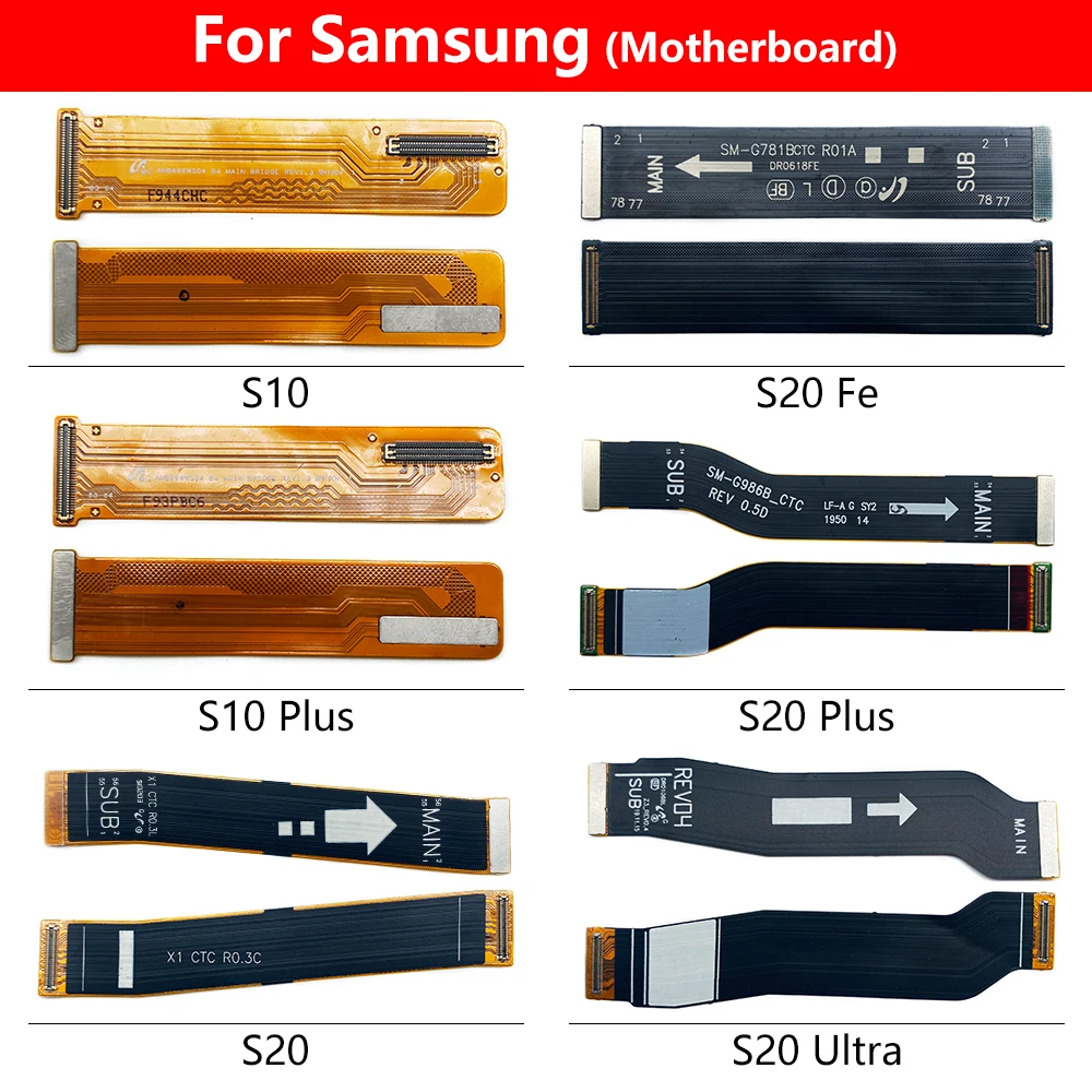 Cavo Flessibile Principale Per Samsung S20 Ultra S20 Fe S10 Plus Collega La Scheda Madre Al Nastro Dello Schermo Lcd