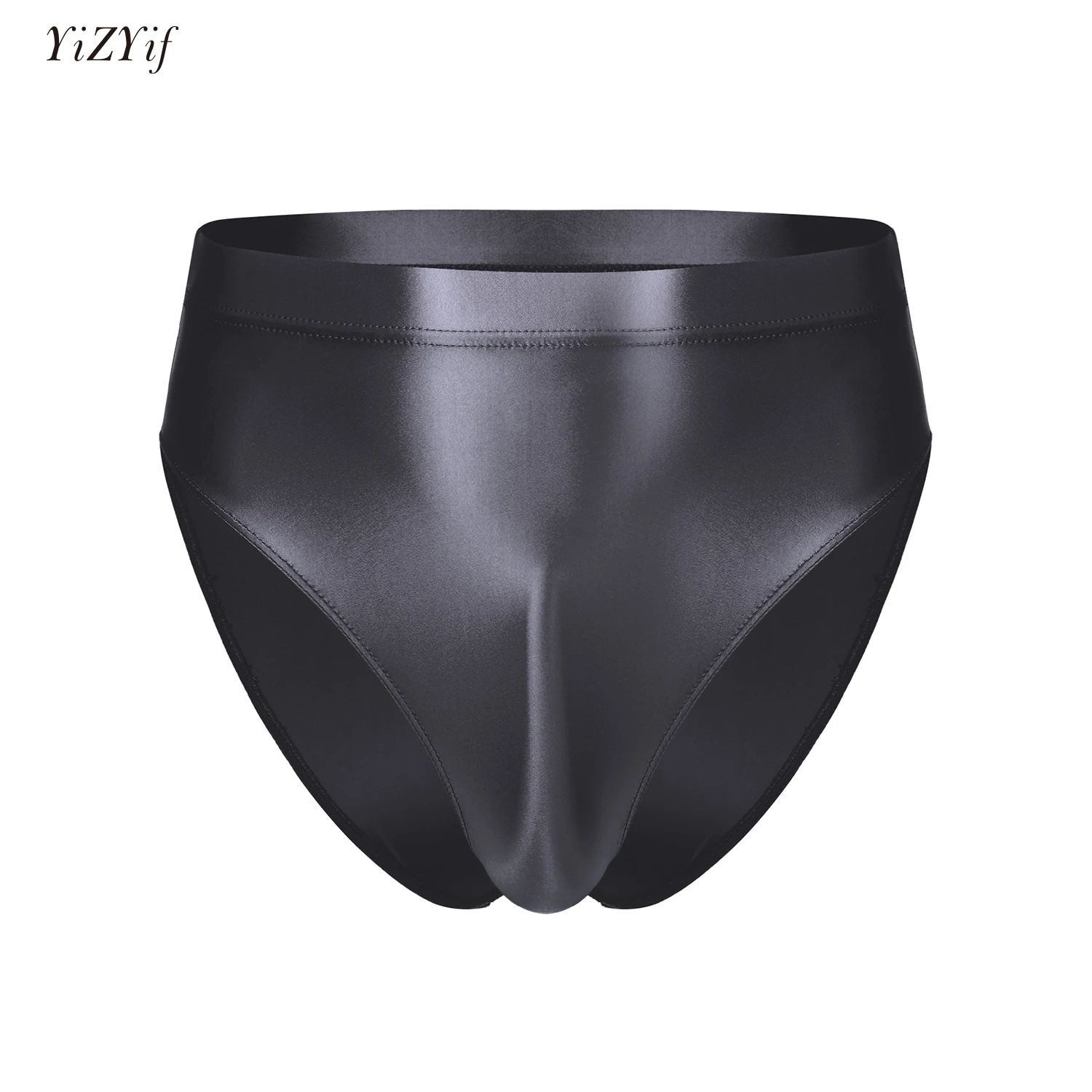 YIZYIF String Homme Sexy Slip de Bain Moulant Brillant Taille