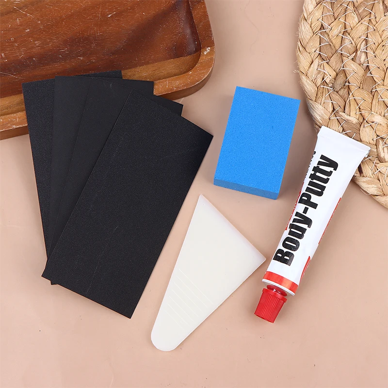 1Set Painting Pen Car Body Putty Scratch Filler Assistant Smooth Repair Tool Set Kit Auto Beauty Primer Scratch Repair Tools