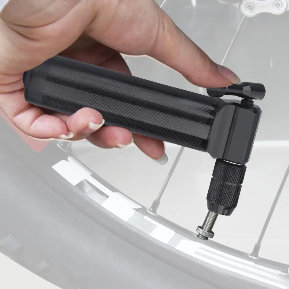 

Portable Pump Nozzle 1 Set Practical Knob Switch Quick Inflation Wear Resistant Tire Inflator Nozzle for Cycling
