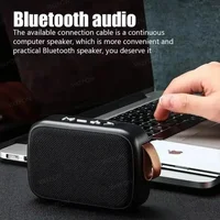 Mini Fabric Speaker Portable Wireless Soundbar Bluetooth 5.0 Outdoor Indoor Sport HIFI Loudspeaker J Support TF Card FM L Radio 6