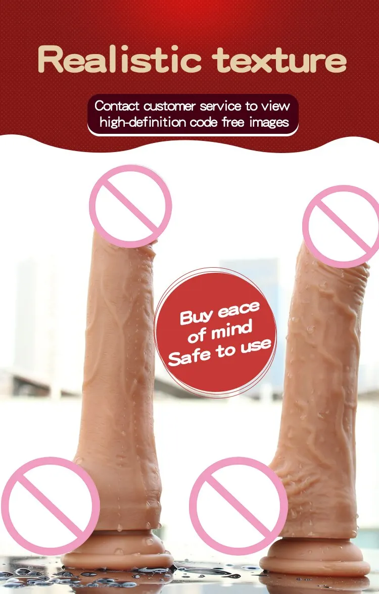 JIUUY Soft Sliding Penis for Women Realistic Dildo With Strong Suction Cup Female Vagina Masturbator Couple Adult Sex Toys