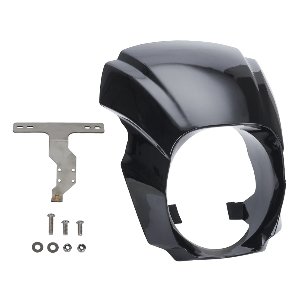 Motorcycle Matte Black Front Headlight Fairing Cover Abs Plastic Mask Guard For Harley Softail Breakout 2018-2020