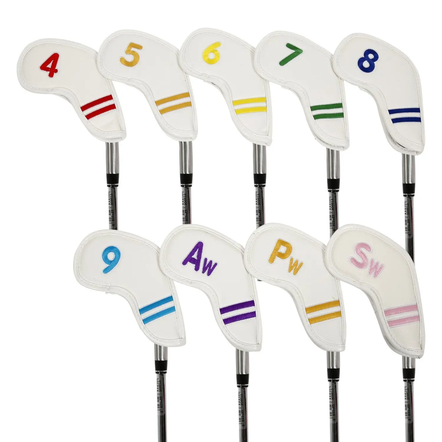 Accessories Protector Case Protective Cover Embroidery 4-9,P,S,A Golf Iron Headcover Head Cover Golf Club Cover Golf Headcovers