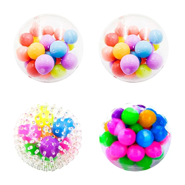 Divertenti palline arcobaleno Vent noioso giocattoli giocattoli sensoriali  Gadget giocattoli di Halloween natale casa festa di compleanno bomboniere  bambini - AliExpress