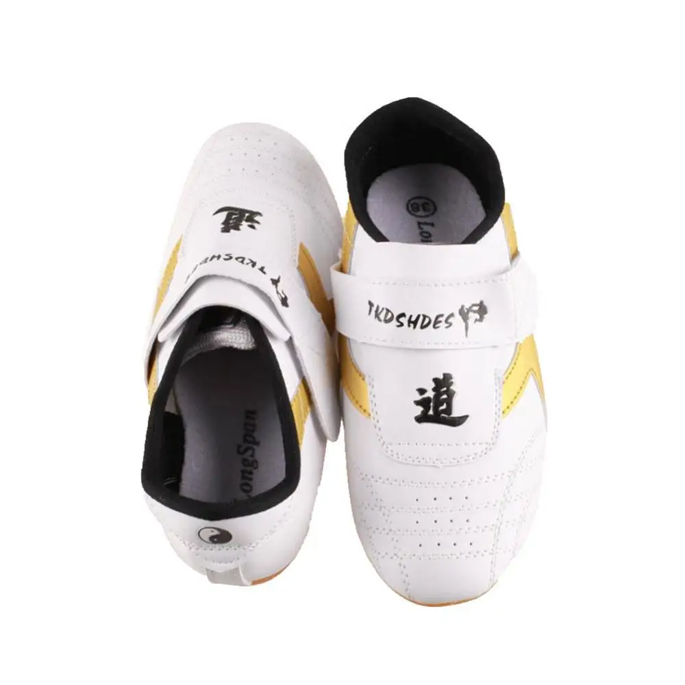 Martial Arts Shoes Unisex Faux Leather Breathable Taekwondo Martial Arts Karate Training Shoes fit boxing Kung Fu TaiChi competition accessories