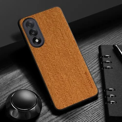 Sleek & Durable Wood Grain Phone Case - Simple, Lightweight Design - Nord CE 2 Lite (Orange)