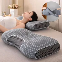 Neck Protection Pillow SPA Massage Non Collapsible Knitted Cotton Pillow Core Adult Pair Hotel Accommodation Household Home 1