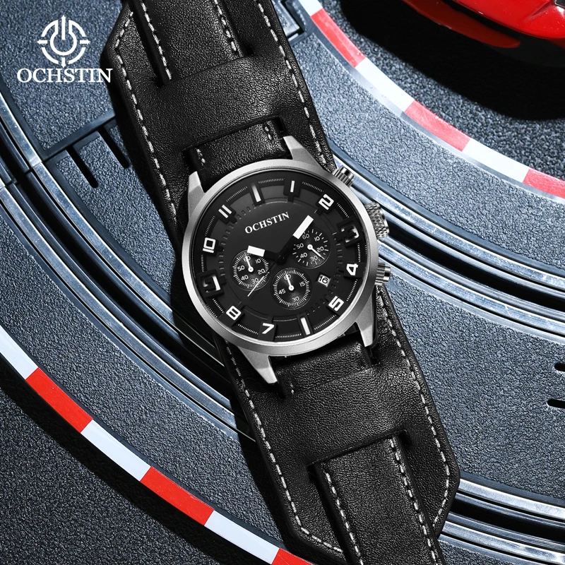 Ochstin's Minimalist and Comfortable Wind Multi functional Quartz Movement Craftsmanship Series 2024 New Men's Quartz Watch