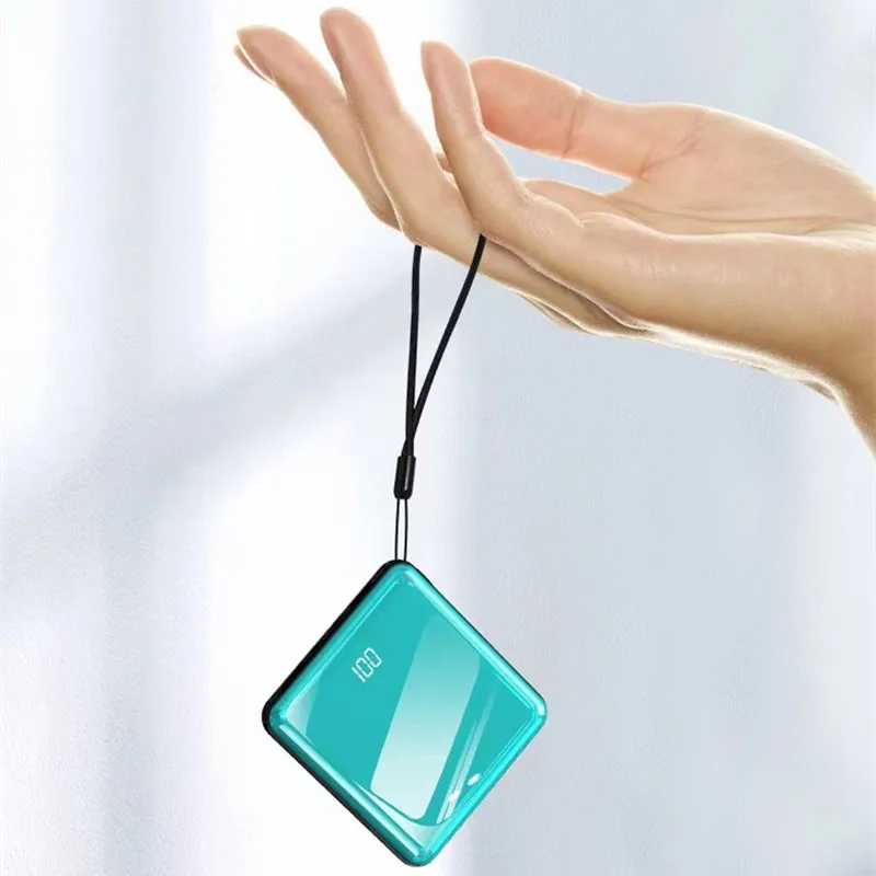 power bank best buy 20000mAh Mini Power Bank High-Voltage Cell Mobile Power Supply Mirror Digital Display Phone External Battery With Four Wires best powerbanks