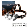 USB Rechargeable LED Headlamp, 5 Lamp Beads, 4 Modes, Built-in Rechargeable Lithium Battery, Lightweight Design Headlight, Elast 5